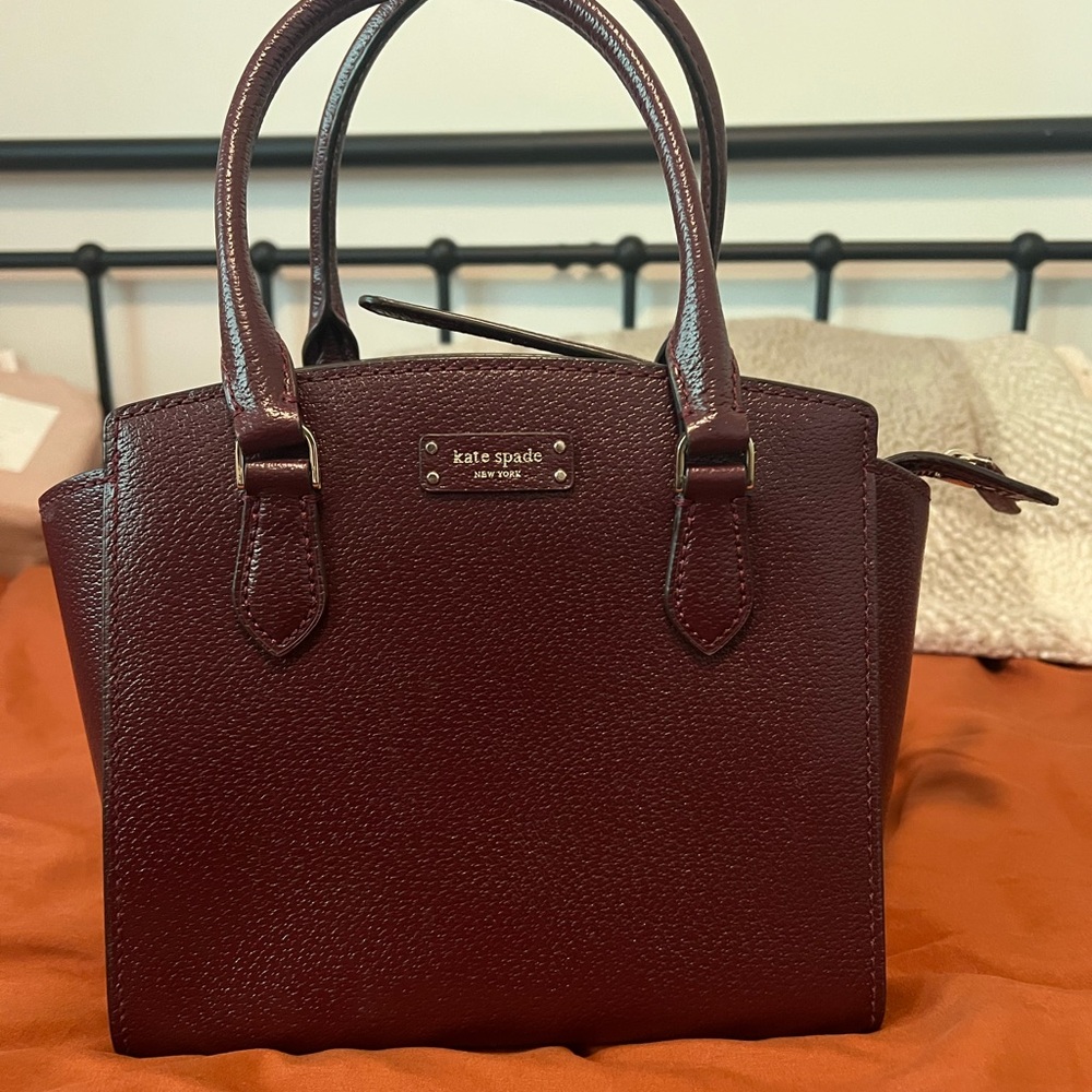 Kate Spade Burgundy Leather Handbag